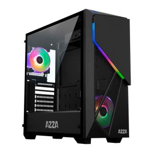 Gabinete Gamer AZZA Inferno 310DF Lateral de Vidro Temp LED RGB, CSAZ-310DF