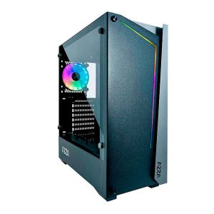 Gabinete Gamer AZZA Apollo 430DF Lateral de Vidro LED RGB Preto, CSAZ-430B-DF2