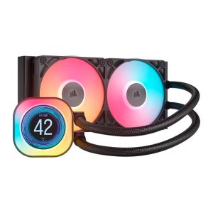 Water Cooler Corsair Icue Link Titan 240 RX, RGB, 240mm, Preto, CW