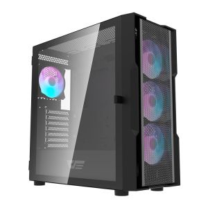 Gabinete Gamer Aigo Darkflash DK431 Mesh, ARGB, Mid-Tower, Lateral