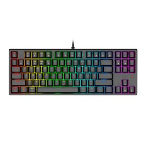Teclado Mecanico Gamer 1STPlayer New Invader DK5.0 Lite II, RGB, Switch Azul, Preto, DK5-LITE