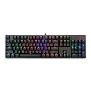 Teclado Mecanico Gamer 1STPlayer DK5.0 II, RGB, Switch Azul, Preto, DK5
