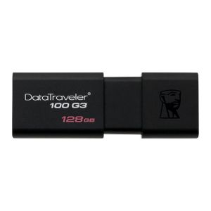 Pen Drive Kingston DataTraveler 100 128GB USB3.1 Preto, DT100G3