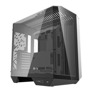Gabinete Gamer Aigo Darkflash Arcee DY470, ARGB, Full-Tower, Lateral de Vidro, Com 4 Fans, Preto, DY470-BK-4F
