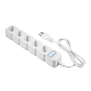 Filtro de Linha Intelbras smart EWS 305, Wi-Fi, 5 Tomadas, Branco, EWS-305