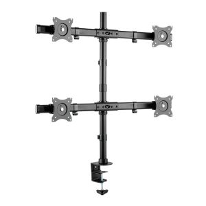 Suporte Articulado de Mesa Para 4 Monitores ELG, 15 Pol. a 27 Pol., Preto, F160ND4