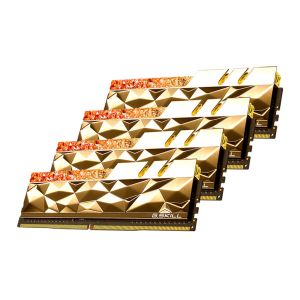 Memoria G.Skill Trident Z Royal Elite, RGB, 32GB (4x8GB), DDR4, 3600MHz, C16, Dourada, F4-3600C16Q-32GTEGC