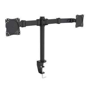 Suporte Multiarticulado de Mesa Para 2 Monitores ELG, 14 Pol. a 27 Pol., Preto, F50X2