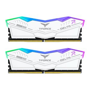 Memoria Team Group T-Force Delta, RGB, 96GB (2x48GB), 6800MHz, DDR5, CL36, Branca, FF4D596G6800HC36DDC01