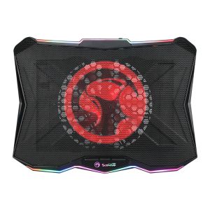 Base Para Notebook Marvo FN-40 Atlas 40, Ate 17 Pol, Preto e Vermelho, FN-40