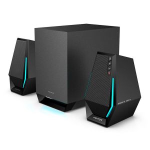 Caixa de Som Edifier Hecate G1500 MAX, RGB, 2x7.5W + 1x15W RMS, Bluetooth e USB-TypeC , Preto, G1500-MAX-BK