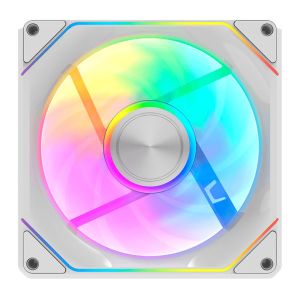 Ventoinha Aigo Darkflash Gauss G24, ARGB, 120mm, Branco, GAUSS24-ARGB-WH