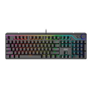 Teclado Mecanico AOC GK530, RGB, ANSI, Switch Vermelho, Preto, GK530BR/FG