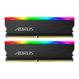 Memoria Gigabyte Aorus RGB, 16GB (2x8GB), DDR4, 3733MHz, C18, Cinza, Com kit Demo, GP-ARS16G37D