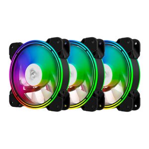 Kit Ventoinhas Alseye Halo 4.0, ARGB, 3x120mm, Halo4.0KIT-3X