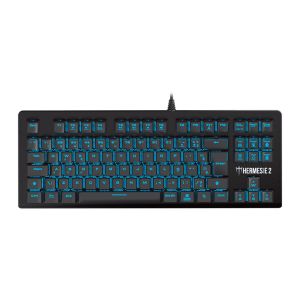 Teclado Mecanico Gamer Gamdias Hermes E2, Led Azul, ABNT2, Switch RED, Preto, HERMES E2 BLUE BR RED