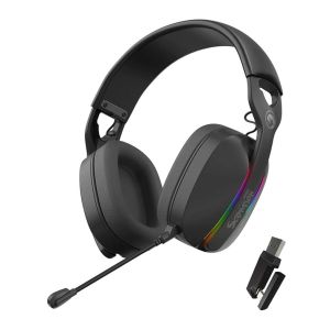 Headset Gamer Marvo Pulz 70W, RGB, Drivers 40mm, Wireless, Preto, HG9086W-BK