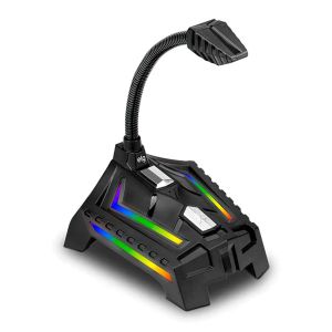 Microfone ELG OGON, RGB, USB, Preto, HGON