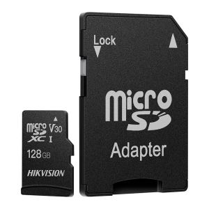 Cartao de Memoria Hikvision C1, 128GB, Micro SDXC + Adaptador, HS-TF-C1
