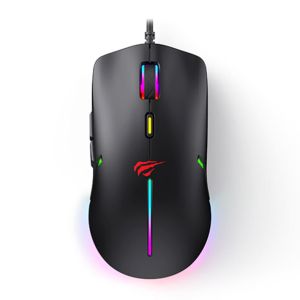 Mouse Gamer Havit MS1031, RGB, 7200DPI, 6 Botoes, Preto, HVMS-MS1031-BK