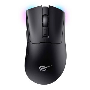 Mouse Gamer Havit MS966WB, RGB, Wireless, 10000DPI, 7 Botoes, Preto, HVMS-MS966WB-BK