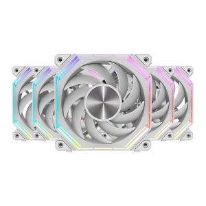 Kit Ventoinhas Aigo Darkflash Infinity 34, ARGB, 5x120mm, Branco, INF34-ARGB-5WH