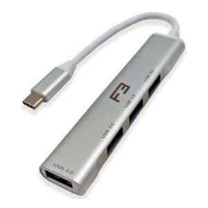HUB F3 4 Portas USB 3.0, Branco, JC-TYC-4USB