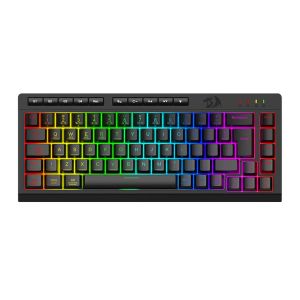 Teclado Membrana Gamer Redragon Crescent 68 Pro, RGB, 65%, Tri-Mode, Preto, K519RGB-PRO Teclado Membrana Gamer Redragon Crescent 68 Pro, RGB, 65%, Tri-Mode, Preto, K519RGB-PRO