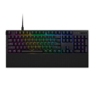 Teclado Mecanico Gamer NZXT Function, RGB, Switch Vermelho, Preto, KB-1FSUS-BR