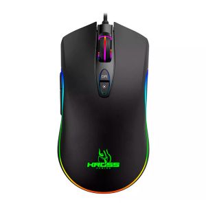 Mouse Gamer Kross Gungnir, Rainbow, 4800DPI, 7 botoes, Preto, KE-MG125