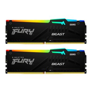 Memoria Kingston Fury Beast, RGB, 16GB (2x8GB), DDR5, 5200MHz