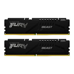 Memoria Kingston Fury Beast, 16GB (2x8GB), DDR5, 5600MHz, C40, Preto, KF556C40BBK2-16