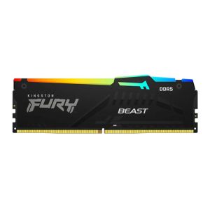 Memoria Kingston Fury Beast, RGB, DDR5, 16GB (1x16GB), DDR5, 6000MHz, C30, Preto, KF560C30BBA-16