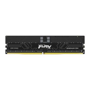 Memoria Kingston Fury Renegade Pro, 16GB (1x16GB), DDR5 RDIMM ECC, 6400MHz, CL32, Preto, KF564R32RBE-16 Memoria Kingston Fury Renegade Pro, 16GB (1x16GB), DDR5 RDIMM ECC, 6400MHz, CL32, Preto, KF564R32RBE-16