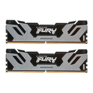 Memoria Kingston Fury Renegade, 32GB (2x16GB), DDR5, 7600MHz, C38, Preto e Prata, KF576C38RSK2-32