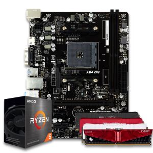 Pichau Kit Upgrade, AMD Ryzen 5 5600GT, B450M, 8GB