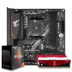 Pichau Kit upgrade, AMD Ryzen 7 5800X, B550M Aorus Elite DDR4, 8GB