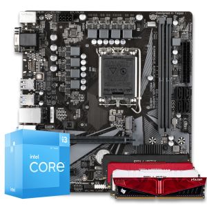 Pichau Kit upgrade, Intel i3-12100, H610M DDR4, 8GB | Pichau
