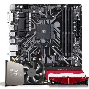 Pichau Kit upgrade, AMD Ryzen 3 4100, B450M, 8GB DDR4, Cooler