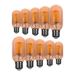 Kit 10 Lâmpadas de Filamento LED Flite T45 Vintage 4W E27 2200K Kit 10 Lâmpadas de Filamento LED Flite T45 Vintage 4W E27 2200K