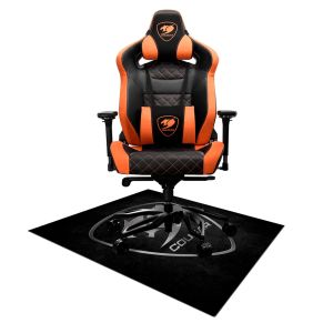 Kit Cadeira Gamer Cougar Armor Titan Pro Preto/Laranja + Tapete para  Cadeira Gamer Cougar Command 1100x1100x4mm