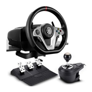 Kit Racing Kalkan G500 ProRacing, Volante + Pedais e Cambio, Preto, KLK00032