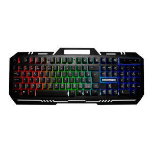 Teclado Gamer K-Mex Fusion Color KM-M712, Rainbow, ABNT2, Preto, KMM7128U001CB0X