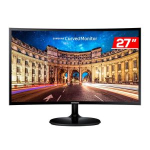 Monitor Samsung CF390, 27, VA, Curvo, FHD, 4ms, 60Hz, FreeSync, VGA/HDMI, LC27F390FHLMZD