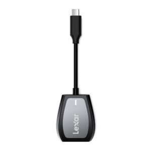 Leitor Para Cartao de Memoria Lexar Professional RW470, Dual Slot, USB-C, Preto, LRW470U-RNHNG