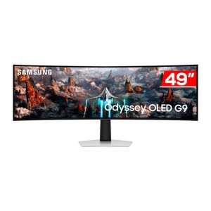 Monitor Gamer Samsung Odyssey G9, 49 Pol, OLED, DQHD, Curvo, 0.03ms, 240Hz, HDMI/DP, FreeSync Premium Pro, LS49CG930SLMZD