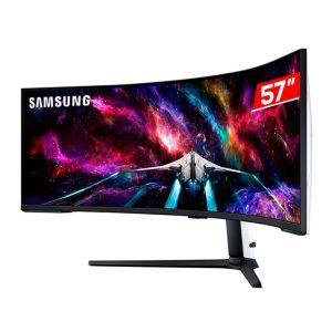 Monitor Samsung Odyssey Neo G9, 57 Pol. VA Curvo, Dual UHD, 1ms, 240Hz, FreeSync Premium PRO, HDMI/DP, LS57CG950NLXZD