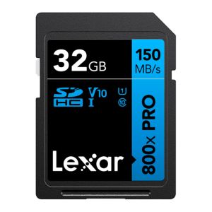 Cartao de Memoria Lexar 800X Pro, 32GB, SDHC, UHS-I, LSD0800P032G-BNNNG