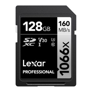 Cartao de Memoria Lexar Professional Silver 1066x, 128GB, SDXC, UHS-I, LSD1066128G-BNNNG