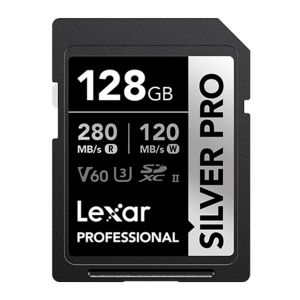 Cartao de Memoria Lexar Professional Silver Pro, 128GB, SDXC UHS-II, LSDSIPR128G-BNNNU